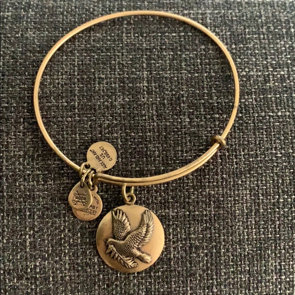 Alex and Ani sacred Dove bracelet